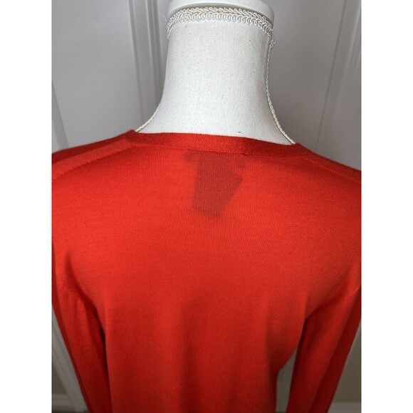 Eileen Fisher Cardigan Sz S Orange Wool Cashmere blend Knit Open-Front Sweater - Picture 8 of 9